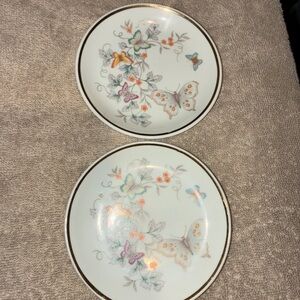 Floral Butterfly Decorative Plates